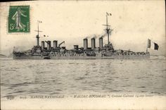 CPA Bateau de Guerre Waldeck Rousseau Croiseur Cuirasse 