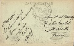 Vintage Postcard Warship Waldeck Rousseau Croiseur Armours French 1st Medaille rank