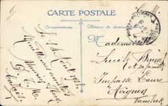 Vintage Postcard Belgian Militaria LVC Pomegranates the trench