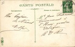 Postal Militaria LVC Infantería Salida para el abrevadero Caballos