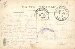 CPA Militaria LVC Cavalerie Dragons Manoeuvre a pied