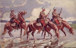 CPA Militaria LVC Armee Russe Hussards de Narva Russie Russia