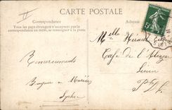 Vintage Postcard Fantasy the language of the stamp Sower Woman