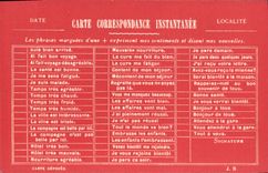 CPA Fantaisie Carte correspondance instantanee 