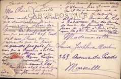 Vintage Postcard Fantasy the language of the stamps and their secrecies Sower