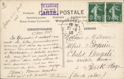 Vintage Postcard Fantaisie Woman Fob watch