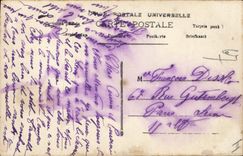 Vintage Postcard Fantasy the language of the heart Woman