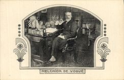 Vintage Postcard Nickel silver of Vogue Library