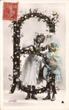 CPA Fantaisie Enfants Lettres Lettre B