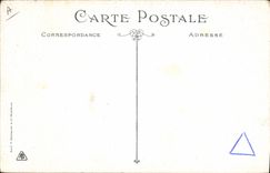 Postal Corrida Curso de Toros Entrado de los caudrillas