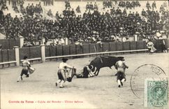 CPA Corrida Course de Taureaux Cojida del matador Ultima defensa