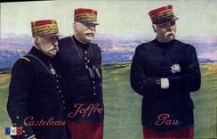 CPA Militaria Castelnau Joffre Pau 