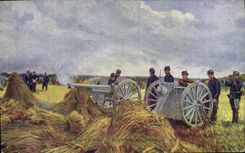 CPA Militaria Notre glorieux 75 Canon 