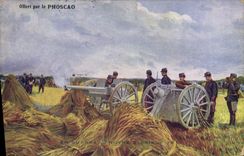 CPA Militaria Notre glorieux 75 Canon 