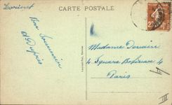 Postal Folclore Pequeño muchacho de Lorient