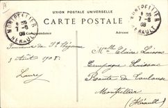 Vintage Postcard Folklore Young girl of St Thegonnec has the mass