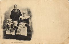 Vintage Postcard Folklore Family of Elliant