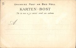 Vintage Postcard Folklore Young child of Bridge the Abbot