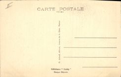 Vintage Postcard Folklore Little boy and young girl of the surroundings of Auray