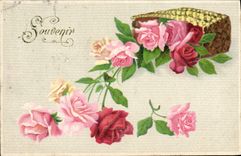 CPA Fantaisie Fleurs 