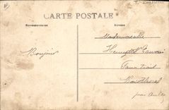 Postal Folclore Encaje Dentelliere No de Alencon Lugar de armas