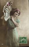 Vintage Postcard Fantasy Range Woman