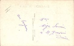 CPA Fantaisie Eventail Fleurs 