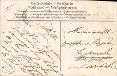 CPA Fantaisie Eventail Fleurs 