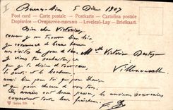 Vintage Postcard Fantasy Flowers Letters Letter D