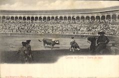 CPA Corrida Course de taureaux Suerte de capa 