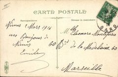 CPA Militaria Artillerie L'arrivee des Bleus 