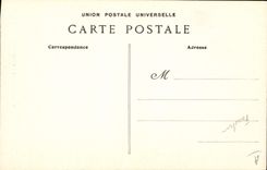 Postal Folclore la sidra de Fouesnant la sidra invierte