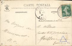 Postal Folclore Bretaña Pequeño Bretón de Fouesnant