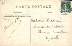 Postal Folclore Niños de los alrededores de Quimper