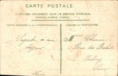 CPA Fantaisie Fleurs Hirondelle 