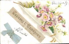 CPA Fantaisie Fleurs 