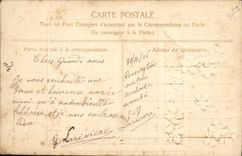 CPA Fantaisie Fleurs Cygnes 