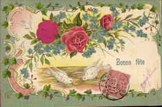 CPA Fantaisie Fleurs Colombes 