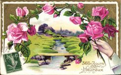 CPA Fantaisie Fleurs 