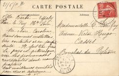 CPA Folklore Dentelle Dentelliere La vallee d'Aiguilhe 