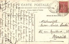 Postal Folclore Encaje Dentelliere Chantillí Hilo blanco