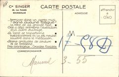 Vintage Postcard Sewing machine To ape 15K71