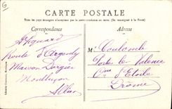 Vintage Postcard industrial Montlucon the factory of sewing machines Hurtu Rabotages and machines reproduced SIGNAL