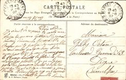 CPA Fantaisie Langage des Fleurs 