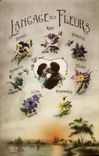 CPA Fantaisie Langage des Fleurs 