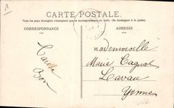 Vintage Postcard Fantasy Woman the daisy of April 1st Poisson