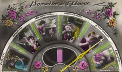 CPA Fantaisie Femme Barometre de l'amour 
