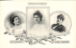 CPA Mme A Daudet Daniel Lesueur Jean Bertheroy 