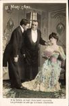 Vintage Postcard Fantasy Range Woman the husband the friend