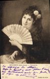 Vintage Postcard Fantasy Range Woman Rougeron Carmencita Museum of Dijon